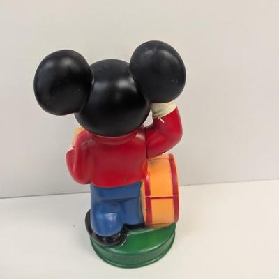 Mickey Mouse Plastic Bank Engine & Alarm Clock