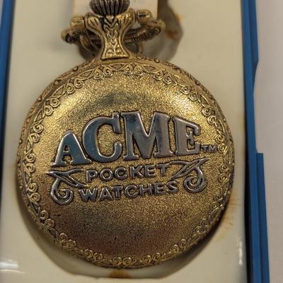 Looney Tunes ACME Tasmanian Devil Taz Pocket Watch Original Box