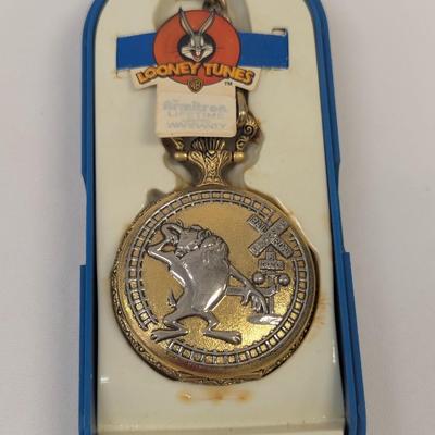 Looney Tunes ACME Tasmanian Devil Taz Pocket Watch Original Box
