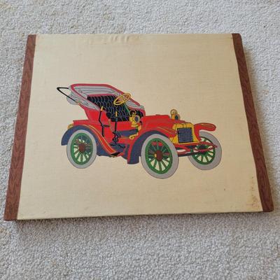 Collection of Early Automobile Fabric Prints (LR-EL)