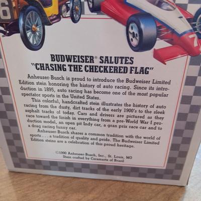 BUDWEISER AIR FORCE AND CHASING THE CHECKERED FLAG BEER STEINS