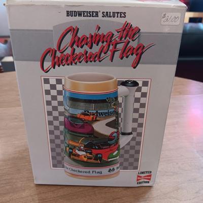 BUDWEISER AIR FORCE AND CHASING THE CHECKERED FLAG BEER STEINS