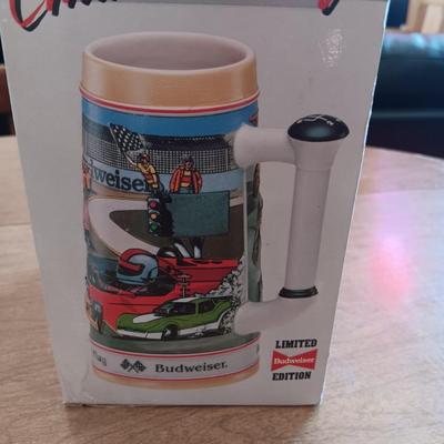 BUDWEISER AIR FORCE AND CHASING THE CHECKERED FLAG BEER STEINS