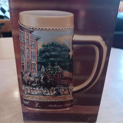 ANHEUSER-BUSCH HISTORICAL A & EAGLE SERIES AND BUDWEISER OLD SCHOOL HOUSE BEER STEINS