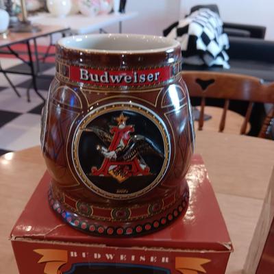 ANHEUSER-BUSCH HISTORICAL A & EAGLE SERIES AND BUDWEISER OLD SCHOOL HOUSE BEER STEINS