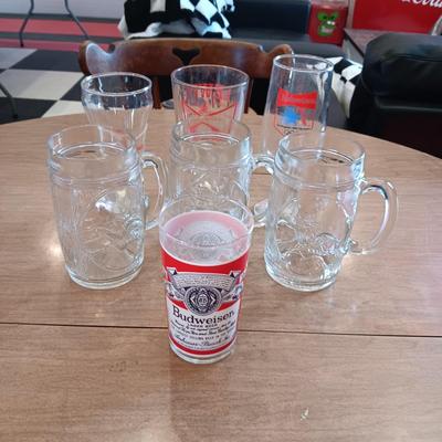 A VARIETY OF BEER GLASSES