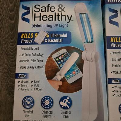 New Unopened Germ Killing Lights and Gloves