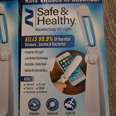 New Unopened Germ Killing Lights and Gloves