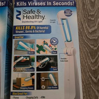 New Unopened Germ Killing Lights and Gloves