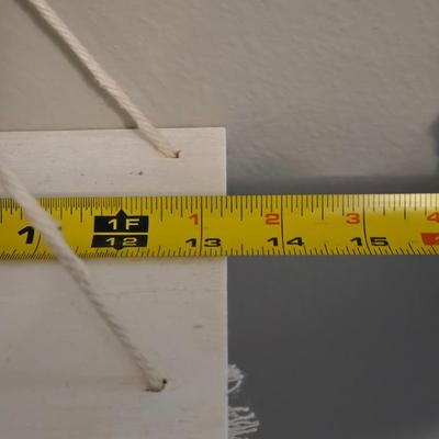 White Pocket Shelves and 1 Hanging Shelf