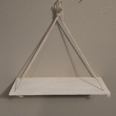 White Pocket Shelves and 1 Hanging Shelf