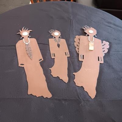 HANDMADE STEEL WOMEN OF SPIRIT "ANGEL OF CONFIDENCE" AND "FREEDOM"