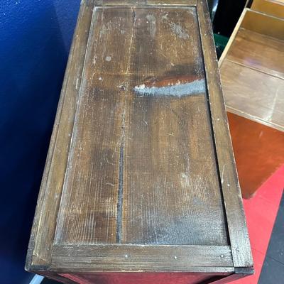 A SECTION OF OLD POST OFFICE BOXES