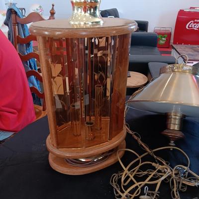 VINTAGE LAMPS AND HANGING LIGHT WITH CHAIN
