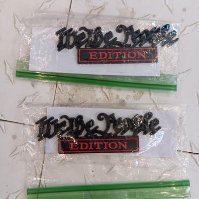 2 NYLON LIKE "WE THE PEOPLE" FLAGS AND MORE