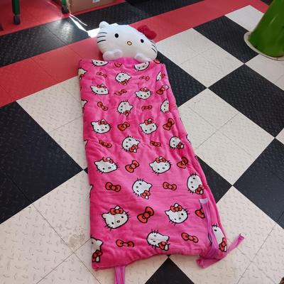 SUPER SOFT HELLO KITTY SLEEPING BAG W/PILLOW