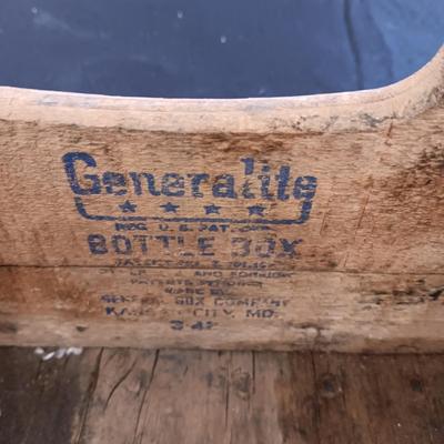 COORS BEER WOODEN CRATE WITH TIN REINFORCEMENT