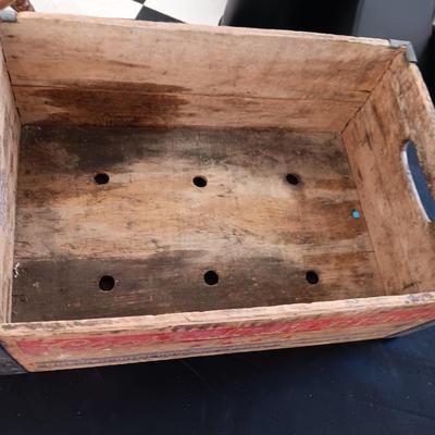 COORS BEER WOODEN CRATE WITH TIN REINFORCEMENT
