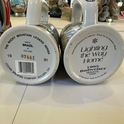 BUDWEISER & COORS MUGS