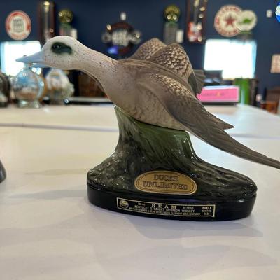 DUCKS UNLIMITED JIM BEAM DECANTERS