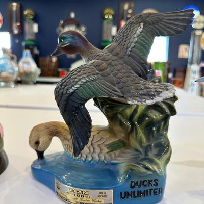 DUCKS UNLIMITED JIM BEAM DECANTERS
