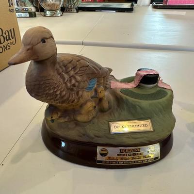DUCKS UNLIMITED JIM BEAM DECANTERS