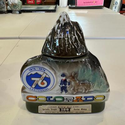 VINTAGE JIM BEAM COLORADO DECANTERS
