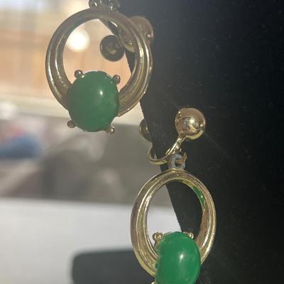 Gold toned clip on earrings