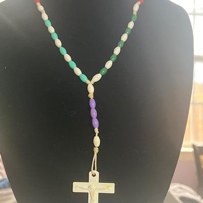 Rosary and necklace