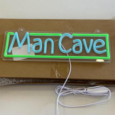COOL ASS MR. HORSE POWER LED SIGN AND LED MAN CAVE SIGN