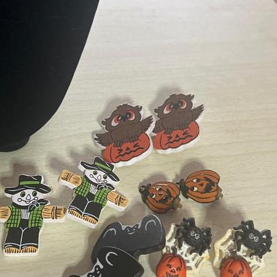 Random Halloween clip on earrings
