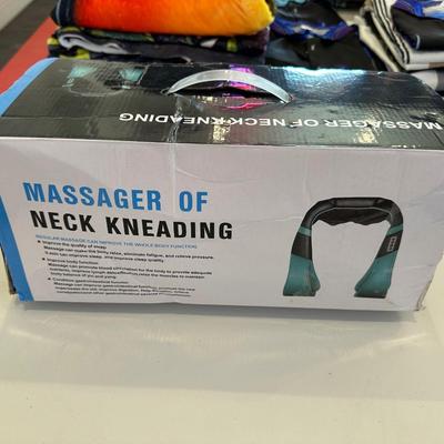 TIN LAUNDRY ROOM SIGNS AND NECK MASSAGER