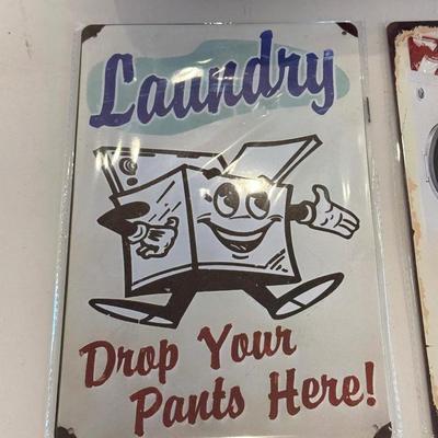 BISSELL SPOT LIFTER AND UNIQUE RETRO LAUNDRY SIGNS