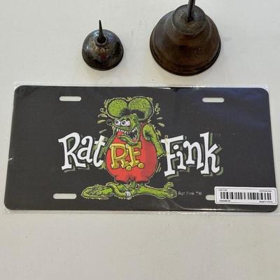 RAT FINK GOODIES AND OLD OIL CANS