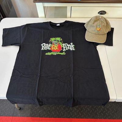NEW RAT FINK T-SHIRT 3XL AND A BALL CAP
