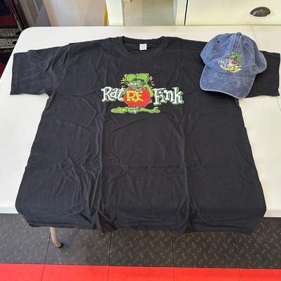 RAT FINK T-SHIRT 3XL AND BALL CAP