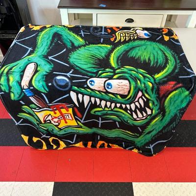 2 RAT FINK THROW BLANKETS