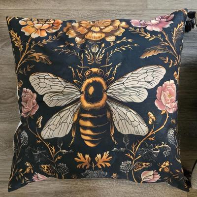 Black Bird & Butterfly Decorative Pillows