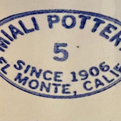 Lot Of Four Vintage Miali Pottery Five Gallon Crocks