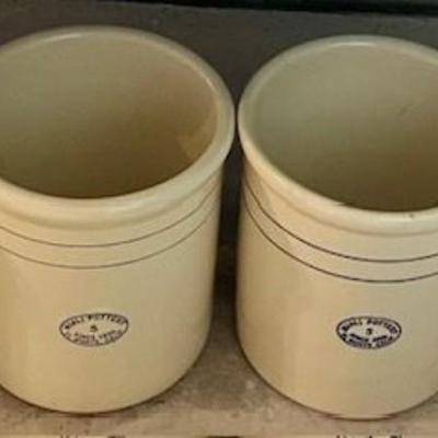 Lot Of Four Vintage Miali Pottery Five Gallon Crocks