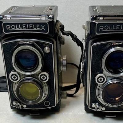 Two Rolleiflex Twin Lens Reflex Cameras
