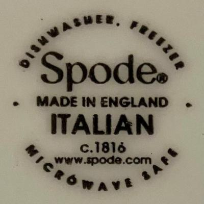 Six Spode Blue Italian Pasta/Salad Bowls