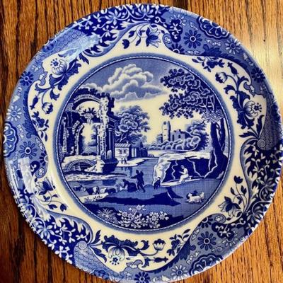 Six Spode Blue Italian Pasta/Salad Bowls