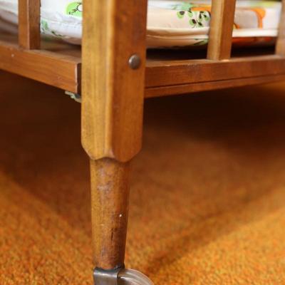Vintage Wooden Folding Playpen