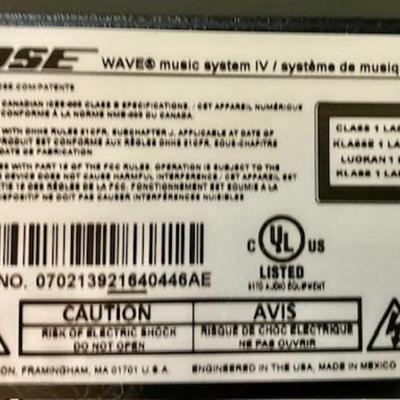 Bose Wave Music System IV Radio Only (No CD Player)