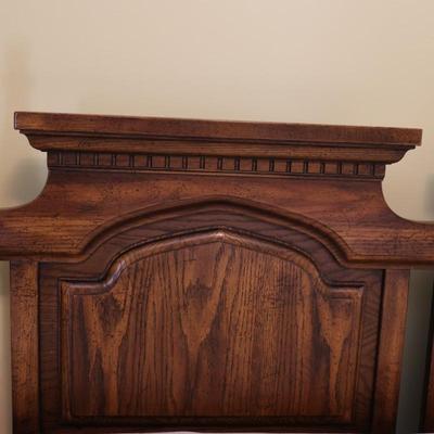 Wood Double Headboard with Beauty Rest Mattress