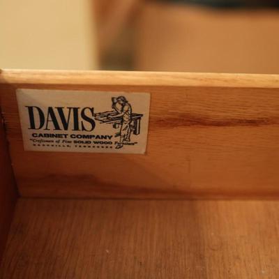 Davis Cabinet Company Three Drawer Desk/Table