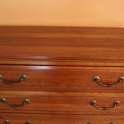 Vintage Davis Cabinet Co. Chippendale Style Solid High Chest