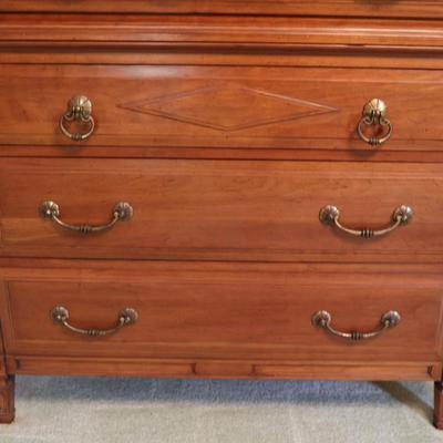 Vintage Davis Cabinet Co. Chippendale Style Solid High Chest
