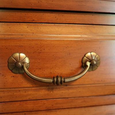 Vintage Davis Cabinet Co. Chippendale Style Solid High Chest
